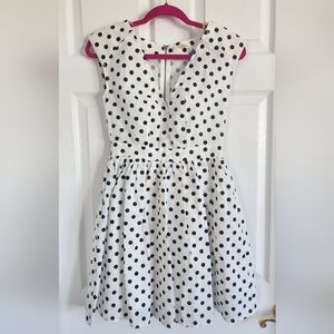 Linen Polka Dot Dress